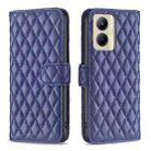 For Realme C33 Diamond Lattice Wallet Flip Leather Phone Case(Blue) - 1