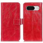 For Google Pixel 8 Retro Crazy Horse Texture Flip Leather Phone Case(Red) - 1