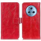 For Honor Magic5 Retro Crazy Horse Texture Flip Leather Phone Case(Red) - 1