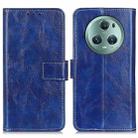 For Honor Magic5 Pro Retro Crazy Horse Texture Flip Leather Phone Case(Blue) - 1