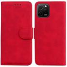 For Huawei nova Y61 / Enjoy 50z Skin Feel Pure Color Flip Leather Phone Case(Red) - 1