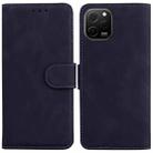 For Huawei nova Y61 / Enjoy 50z Skin Feel Pure Color Flip Leather Phone Case(Black) - 1