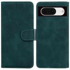 For Google Pixel 8 Skin Feel Pure Color Flip Leather Phone Case(Green) - 1