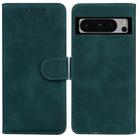 For Google Pixel 8 Pro Skin Feel Pure Color Flip Leather Phone Case(Green) - 1