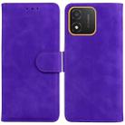 For Honor X5 Skin Feel Pure Color Flip Leather Phone Case(Purple) - 1