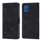 For Samsung Galaxy F62 / M62 Skin-feel Embossed Leather Phone Case(Black) - 2