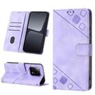 For Xiaomi 13 Skin-feel Embossed Leather Phone Case(Light Purple) - 1