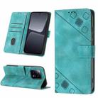 For Xiaomi 13 Skin-feel Embossed Leather Phone Case(Green) - 1