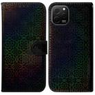 For Huawei nova Y61 / Enjoy 50z Colorful Magnetic Buckle Leather Phone Case(Black) - 1