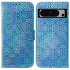 For Google Pixel 8 Pro Colorful Magnetic Buckle Leather Phone Case(Blue) - 1