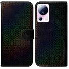 For Xiaomi 13 Lite / Civi 2 Colorful Magnetic Buckle Leather Phone Case(Black) - 1