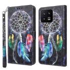 For Xiaomi 13 3D Painted Pattern Leather Phone Case(Colorful Dreamcatcher) - 1