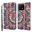 For Xiaomi 13 3D Painted Pattern Leather Phone Case(Colorful Mandala) - 1