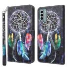 For Nokia G22 3D Painted Pattern Leather Phone Case(Colorful Dreamcatcher) - 1