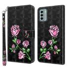 For Nokia G22 3D Painted Pattern Leather Phone Case(Rose) - 1