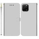 For Huawei nova Y61 / Enjoy 50z Imitated Mirror Surface Leather Phone Case(Silver) - 1
