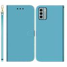 For Nokia G22 Imitated Mirror Surface Leather Phone Case(Blue) - 1