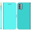 For Nokia G22 Imitated Mirror Surface Leather Phone Case(Mint Green) - 1