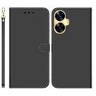 For Realme C55 Imitated Mirror Surface Leather Phone Case(Black) - 1