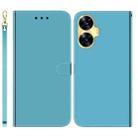 For Realme C55 Imitated Mirror Surface Leather Phone Case(Blue) - 1