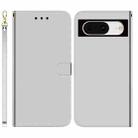 For Google Pixel 8 Imitated Mirror Surface Leather Phone Case(Silver) - 1