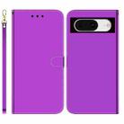 For Google Pixel 8 Imitated Mirror Surface Leather Phone Case(Purple) - 1