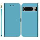 For Google Pixel 8 Pro Imitated Mirror Surface Leather Phone Case(Blue) - 1