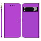 For Google Pixel 8 Pro Imitated Mirror Surface Leather Phone Case(Purple) - 1