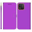 For Honor X5 Imitated Mirror Surface Leather Phone Case(Purple) - 1