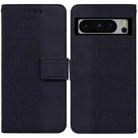 For Google Pixel 8 Pro Geometric Embossed Leather Phone Case(Black) - 1