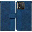 For Honor X5 Geometric Embossed Leather Phone Case(Blue) - 1