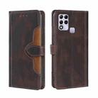 For Infinix Hot 11 Russia Skin Feel Magnetic Buckle Leather Phone Case(Brown) - 1