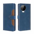 For Infinix Note 12 Pro 4G / Note 12 2023 Skin Feel Magnetic Buckle Leather Phone Case(Blue) - 1