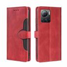 For Infinix Note 12 VIP Skin Feel Magnetic Buckle Leather Phone Case(Red) - 1