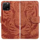 For Huawei nova Y61 / Enjoy 50z Tiger Embossing Pattern Flip Leather Phone Case(Brown) - 1