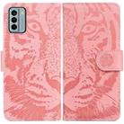 For Nokia G22 Tiger Embossing Pattern Flip Leather Phone Case(Pink) - 1