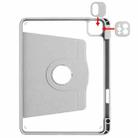 Acrylic 360 Degree Rotation Holder Tablet Leather Case For iPad Pro 12.9 2022/2021/2020/2018(Fog Grey) - 6