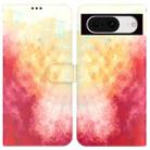 For Google Pixel 8 Watercolor Pattern Flip Leather Phone Case(Spring Cherry) - 1