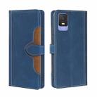 For TCL 403 Skin Feel Magnetic Buckle Leather Phone Case(Blue) - 1
