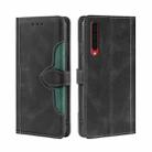 For Rakuten Big Skin Feel Magnetic Buckle Leather Phone Case(Black) - 1