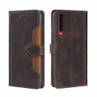 For Rakuten Big Skin Feel Magnetic Buckle Leather Phone Case(Brown) - 1