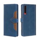 For Rakuten Big Skin Feel Magnetic Buckle Leather Phone Case(Blue) - 1