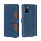 For Rakuten Big S Skin Feel Magnetic Buckle Leather Phone Case(Blue) - 1