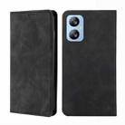 For Blackview A52 Skin Feel Magnetic Horizontal Flip Leather Phone Case(Black) - 1