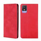 For TCL 403 Skin Feel Magnetic Horizontal Flip Leather Phone Case(Red) - 1