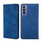 For Tecno Camon 18 / 18 P Skin Feel Magnetic Horizontal Flip Leather Phone Case(Blue) - 1