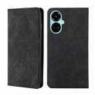 For Tecno Camon 19 / Camon 19 Pro Skin Feel Magnetic Horizontal Flip Leather Phone Case(Black) - 1