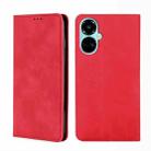 For Tecno Camon 19 / Camon 19 Pro Skin Feel Magnetic Horizontal Flip Leather Phone Case(Red) - 1