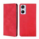For Tecno Pop 6 Pro Skin Feel Magnetic Horizontal Flip Leather Phone Case(Red) - 1