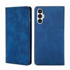 For Tecno Pova 3 Skin Feel Magnetic Horizontal Flip Leather Phone Case(Blue) - 1